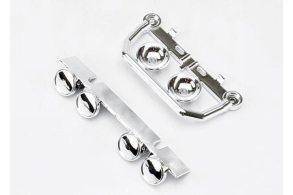 TRAXXAS запчасти Lightbar, front bumper (chrome) (1), roof lightbar (chrome) (1)