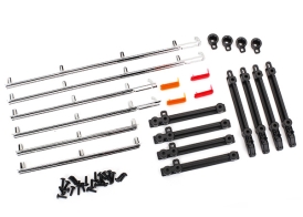 TRAXXAS запчасти Side trim, left &amp; right (chrome): retainers: LED lens: 2.6x8 BCS (24) (fits #8010 body)