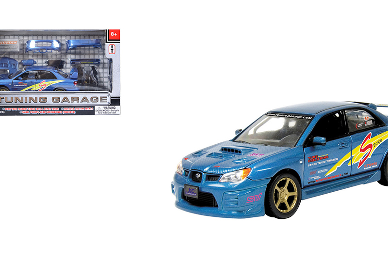 Модель машины HC-Toys Motormax Гаражный тюнинг Subaru Impreza WRX STI 1:24 75703 airspeed for subaru levorg xv sti forester wrx impreza accessories sti led cup coaster acrylic cup holder interior decoration