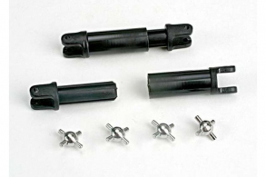 TRAXXAS запчасти Half-shafts (internal-splined (2):external-splined (2)): metal U-joints (4)