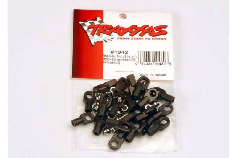 Запчасти для радиоуправляемых моделей Traxxas TRAXXAS Rod ends (16 long & 4 short): hollow ball connectors (18): ball screws (2)
