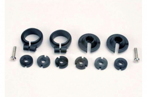 TRAXXAS запчасти Piston head set, (2 sets of 3 types): shock collars (2): spring retainers (2)