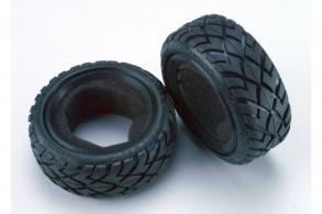 TRAXXAS запчасти Tires, Anaconda 2.2&#039;&#039; (wide, front) (2):foam inserts (Bandit) (soft compound)