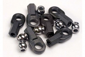 TRAXXAS запчасти Rod ends, long (6): hollow ball connectors (6)