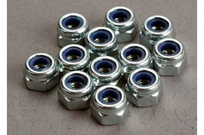 TRAXXAS запчасти Nuts, 3mm nylon locking (12)