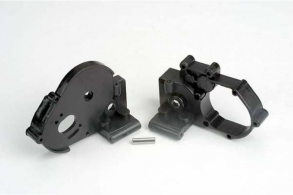 TRAXXAS запчасти Gearbox halves (l&amp;r) (black) w: idler gear shaft