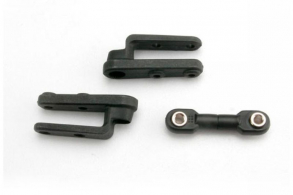TRAXXAS запчасти Servo horns, steering (2): steering link (3x12mm threaded rod (1): rod ends (2): hollow balls (2)