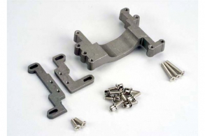 TRAXXAS запчасти Engine mount, 2 piece, aluminum (w: screws) (N. Stampede)