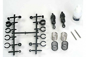 TRAXXAS запчасти Ultra Shocks (black) (short) (complete w: spring preload spacers &amp; springs) (2)