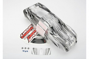 TRAXXAS запчасти Body, Nitro Sport 2008, ProGraphix (Replacement for the painted body. Graphics are painted, requires