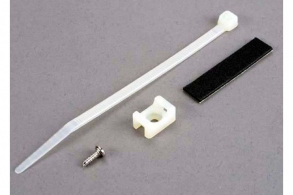 TRAXXAS запчасти Attachment bracket, plug: foam tape:tie wrap: 3x10mm wst screw (old style, replace with 4132)