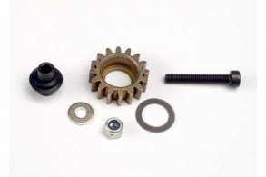 TRAXXAS запчасти Idler gear, steel (16-tooth): idler gear shaft: 3x8mm flat metal washer: 8x12x0.5mm PTFE-coated wash