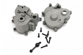 TRAXXAS запчасти Gearbox halves (front &amp; rear): rubber access plug: shift detent ball: spring: 4mm GS: shift shaf