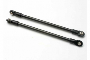 TRAXXAS запчасти Push rod (steel) (assembled with rod ends) (2) (black) (use with #5359 progressive 3 rockers)