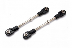 TRAXXAS запчасти Linkage, steering (Revo 3.3) (3x50mm Turnbuckle) (2): rod ends (short) (4): hollow balls (4)