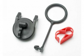 TRAXXAS запчасти Pull ring, fuel tank cap (1): engine shut-off clamp (1)