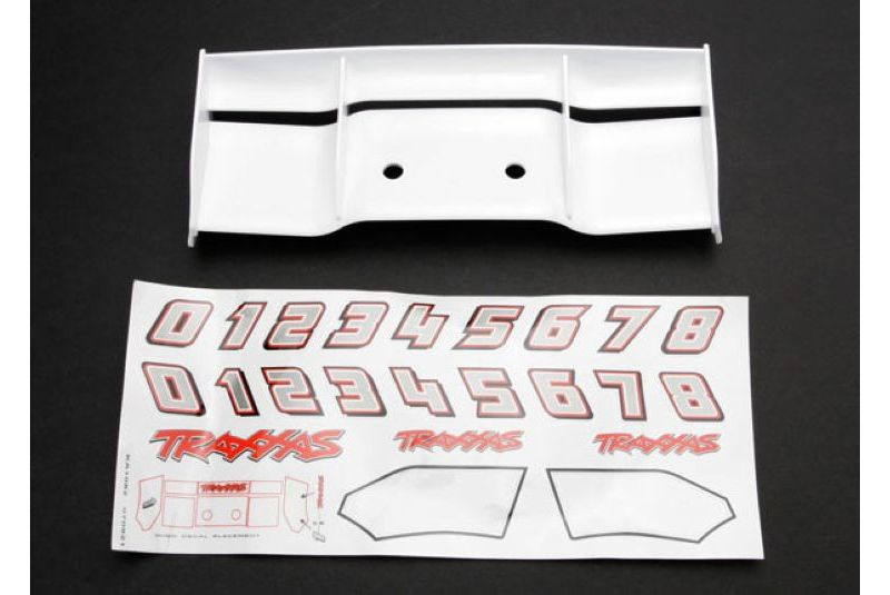 Запчасти для радиоуправляемых моделей Traxxas TRAXXAS Wing, Revo (white): decal sheet
