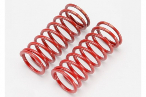 TRAXXAS запчасти Spring, shock (red) (long) (GTR) (5.4 rate double orange stripe) (1 pair)