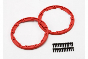TRAXXAS запчасти Sidewall protector, beadlock style (red) (2): 2.5x8mm CS (24) (for use with Geode wheels)
