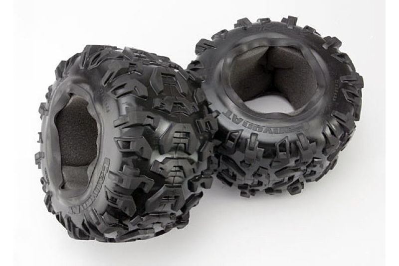 Шины + вставки TRAXXAS Tires, Canyon AT 3.8'' (2): foam inserts (2)