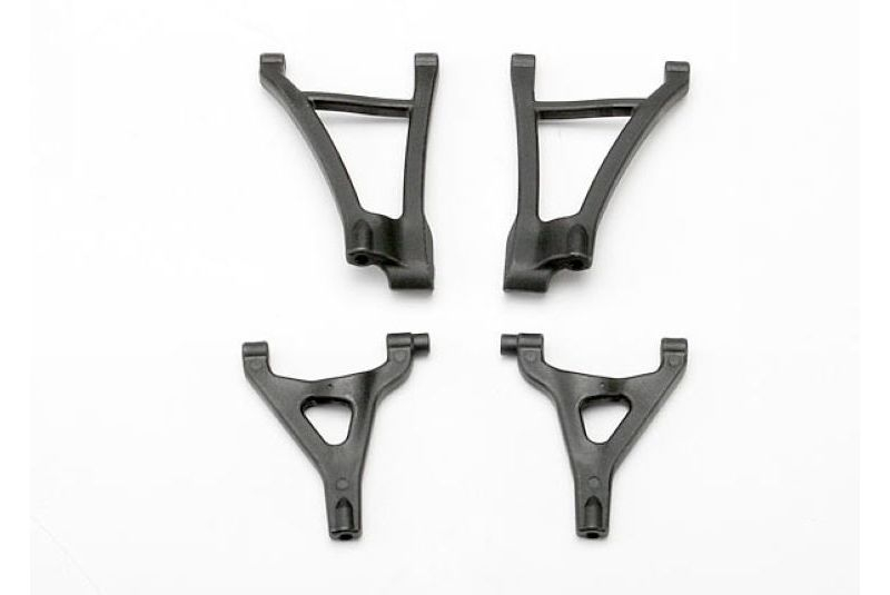 Запчасти для радиоуправляемых моделей Traxxas TRAXXAS Suspension arm set, front (includes upper right & left and lower right & left arms)
