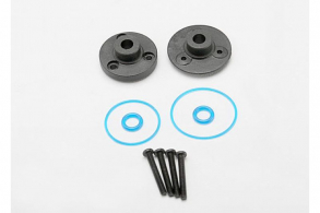 TRAXXAS запчасти Cover plates, differential (front or rear): gaskets (2): o-rings (2): 2x14mm BCS (4)