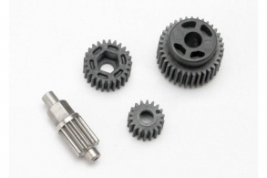 TRAXXAS запчасти Gear set, transmission (includes 18T, 25T input gears, 13T idler gear (steel), 35T output gear, M3x1