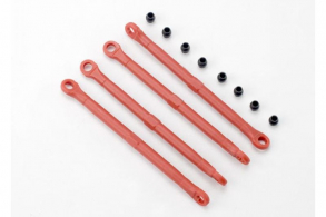 TRAXXAS запчасти Toe link, front &amp; rear (molded composite) (red) (4): hollow balls (8)