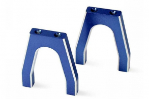 TRAXXAS запчасти Servo mounts, throttle: brake (machined aluminum) (blue) (f&amp;r): machine screws (8)