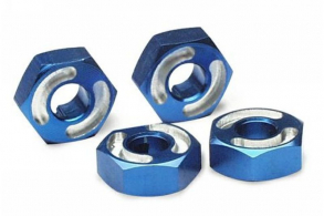 TRAXXAS запчасти Wheel hubs, hex, 6061-T6 aluminum (blue) (4): axle pins (2.5x10mm) (4)