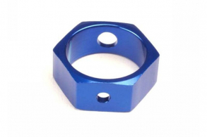 TRAXXAS запчасти Brake adapter, hex aluminum (blue) (use with HD shafts)