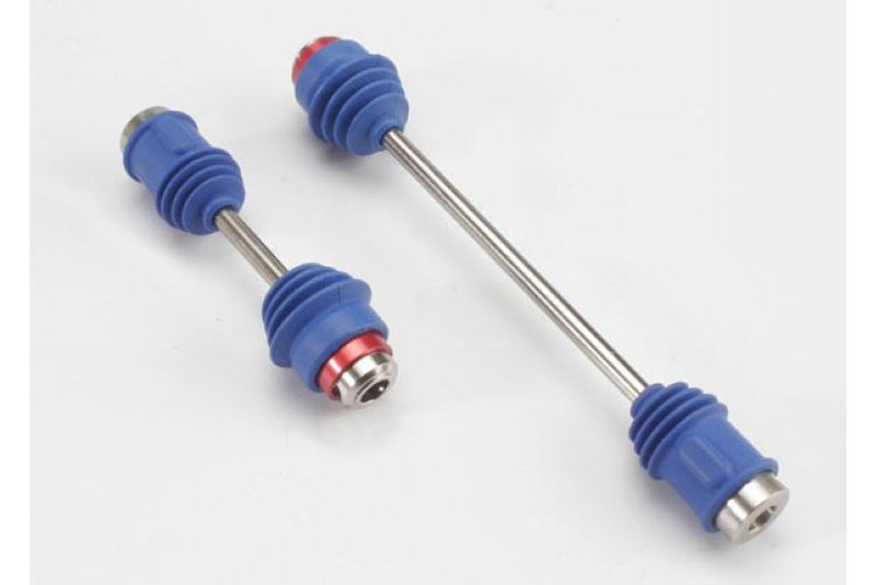 Запчасти для радиоуправляемых моделей Traxxas TRAXXAS Driveshafts, center E-Maxx (steel constant-velocity) front (1): rear (1) (assembled with inner and o
