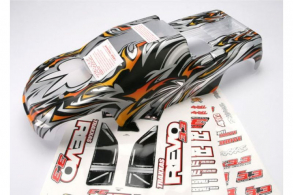 TRAXXAS запчасти Body, Revo 3.3 (extended chassis), ProGraphix (replacement for painted body. Graphics are painted- r