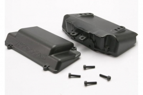 TRAXXAS запчасти Battery Box, bumper (rear) (includes battery case with bosses for wheelie bar, cover, and foam pad)