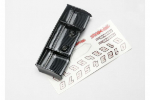 TRAXXAS запчасти Wing, 1:16 E-Revo (Exo-carbon finish): decal sheet