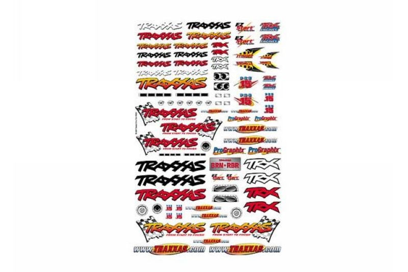 Рекламные материалы TRAXXAS Official Team Traxxas racing decal set (flag logo: 6-color)