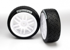 TRAXXAS запчасти Tires and wheels, assembled, glued (Rally wheels, BFGoodrichВ® Rally tires) (2)