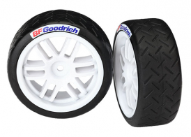 TRAXXAS запчасти Tires and wheels, assembled, glued (Rally wheels, BFGoodrichВ® Rally tires (soft compound) (2)