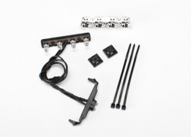 TRAXXAS запчасти LED lightbar, roof (chrome): light harness (4 clear, 2 red): wire tie mount (2): wire tie (3) (requi