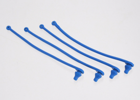 TRAXXAS запчасти Body clip retainer, blue (4)