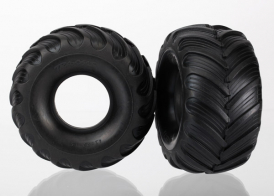 TRAXXAS запчасти Tires, dual profile (1.5' outer and 2.2' inner) (left and right)