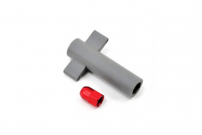 TRAXXAS запчасти Antenna crimp nut, aluminum (red-anodized): antenna nut tools