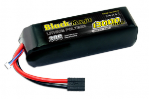 Black Magic LiPo 7,4В(2S) 13000mAh 30C Soft Case Traxxas plug for TRAXXAS