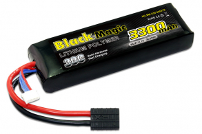 Black Magic LiPo 11,1В(3S) 3300mAh 30C Soft Case Traxxas plug for TRAXXAS