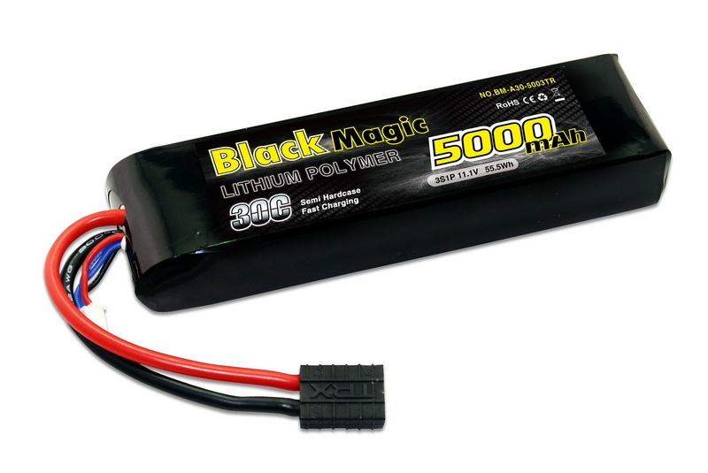 Аккумулятор Black Magic LiPo 11,1В(3S) 5000mAh 30C Soft Case Traxxas plug