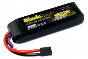 Black Magic LiPo 11,1В(3S) 6400mAh 30C Soft Case Traxxas plug for TRAXXAS