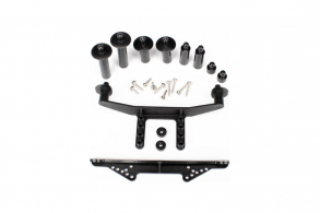 TRAXXAS запчасти Body mount, front & rear (black): body posts, 52mm (2), 38mm (2), 25mm (2), 6.5mm (2): body post