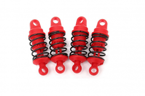 TRAXXAS запчасти Shocks, oil-less (assembled with springs) (4)