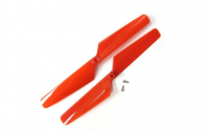 TRAXXAS запчасти Rotor blade set, red (2): 1.6x5mm BCS (2)