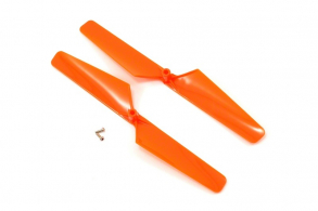 TRAXXAS запчасти Rotor blade set, orange (2): 1.6x5mm BCS (2)
